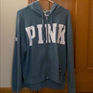 VS Pink zip up hoodie
